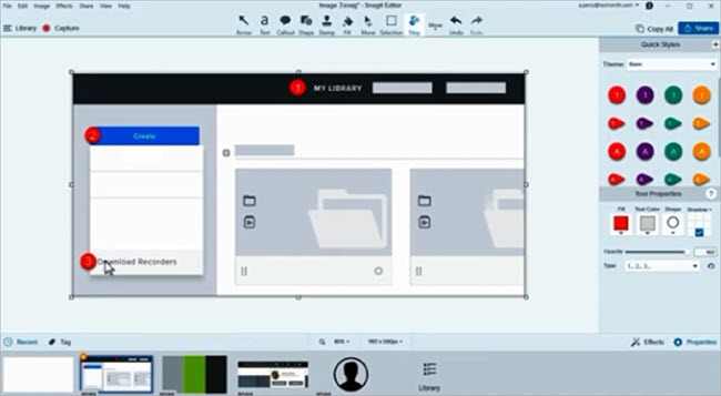 snagit record video with sound