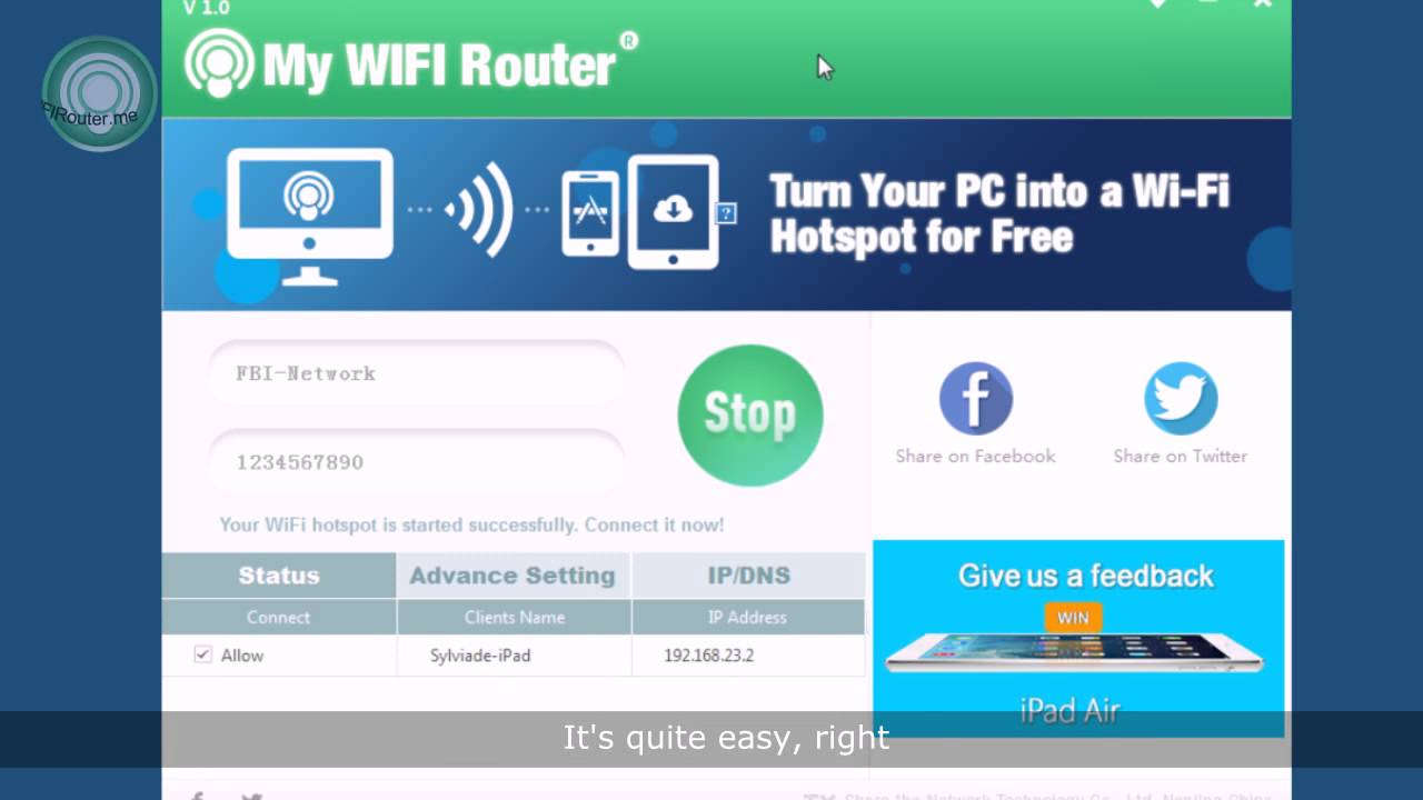 Laptop Wifi Router Software